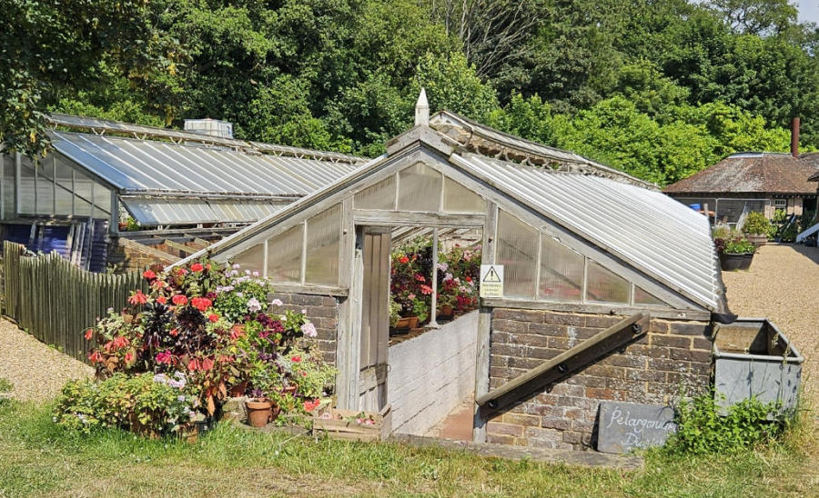 renovated glasshouse outside